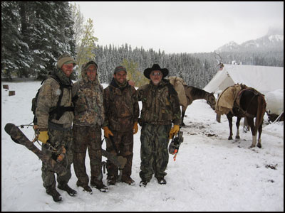 The Boys before a cold hunt