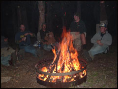 Campfire in the West Elk Wilderness